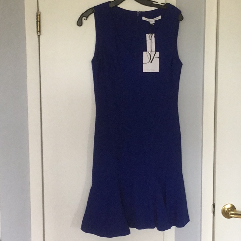 Diane von Furstenberg royal blue dress size 8